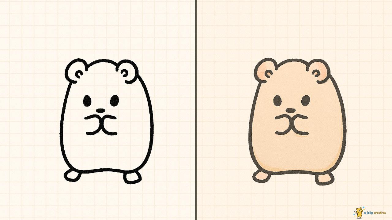 Hamster-Thinking-About-Food-Drawing-idea-3