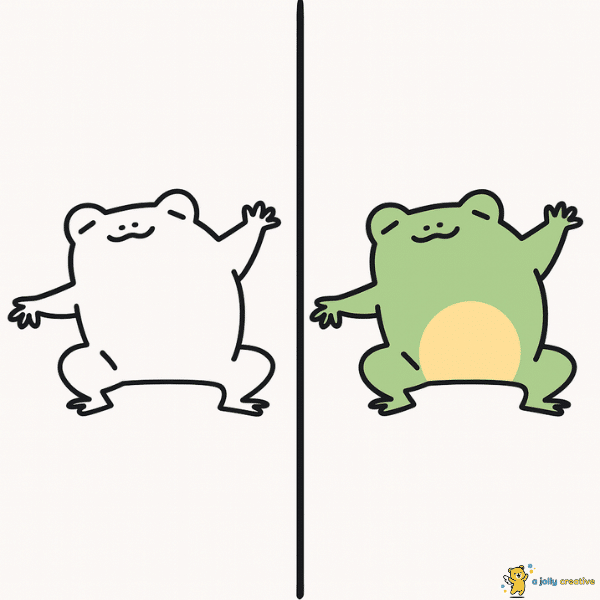 Happy Frog Drawing