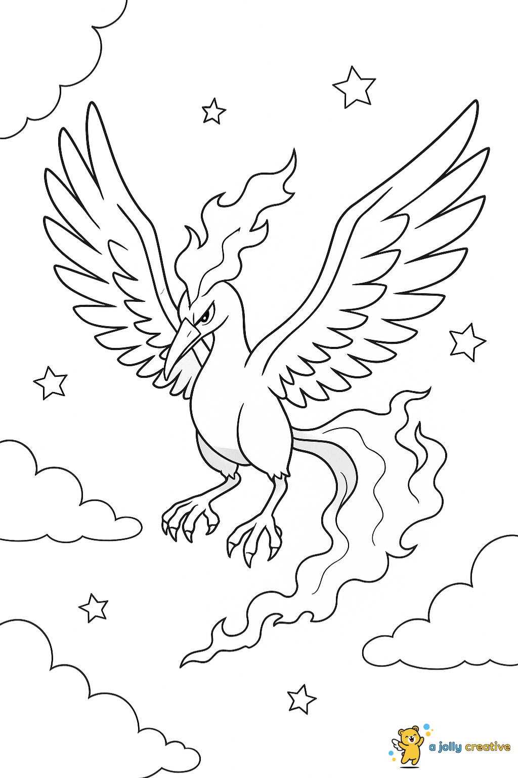 Ho-Oh coloring pages