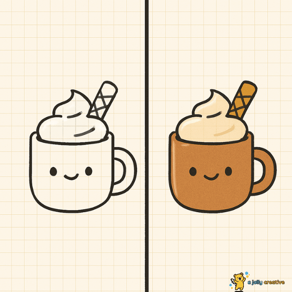 Hot Cocoa Drawing idea