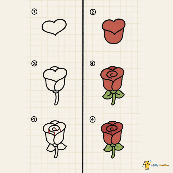 How to Draw a Rose idea-1