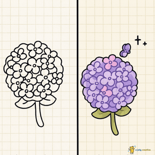 Hydrangea Drawing idea