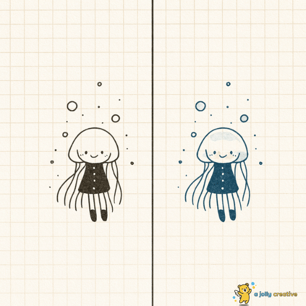 Jellyfish Girl Drawing idea