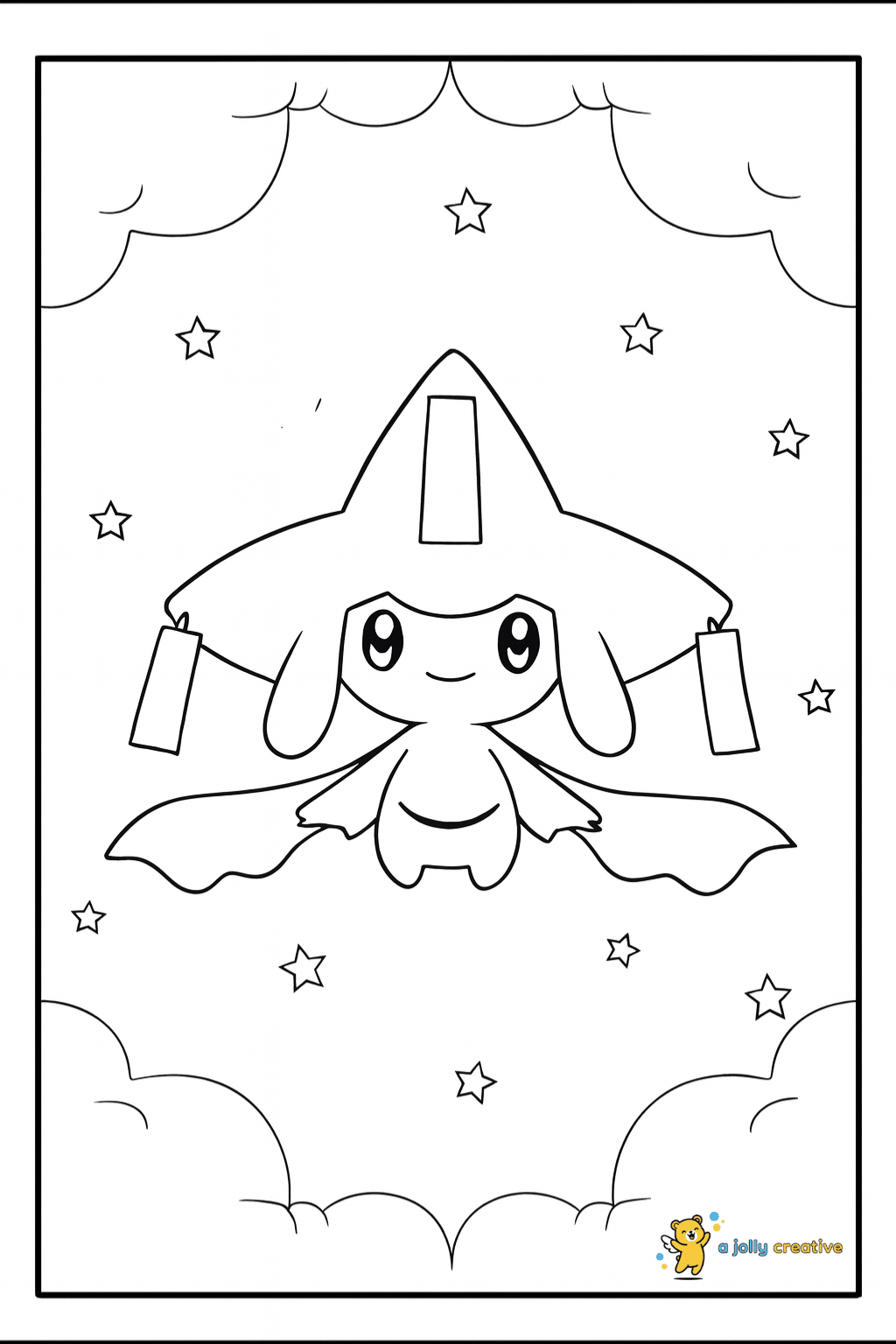 Jirachi coloring pages