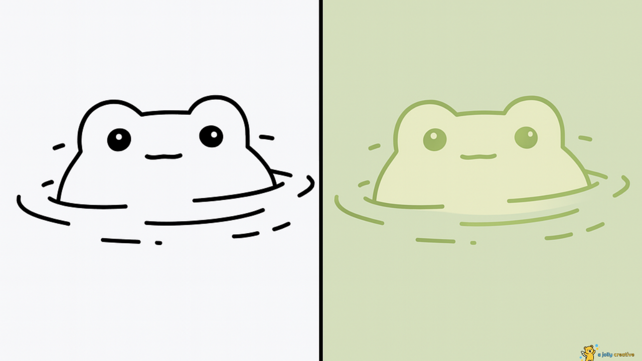 Jumping Frog Drawing-idea-1