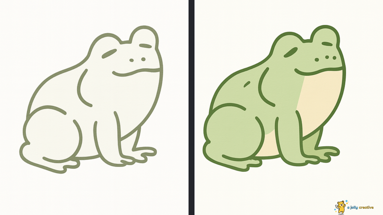 Jumping Frog Drawing-idea-2