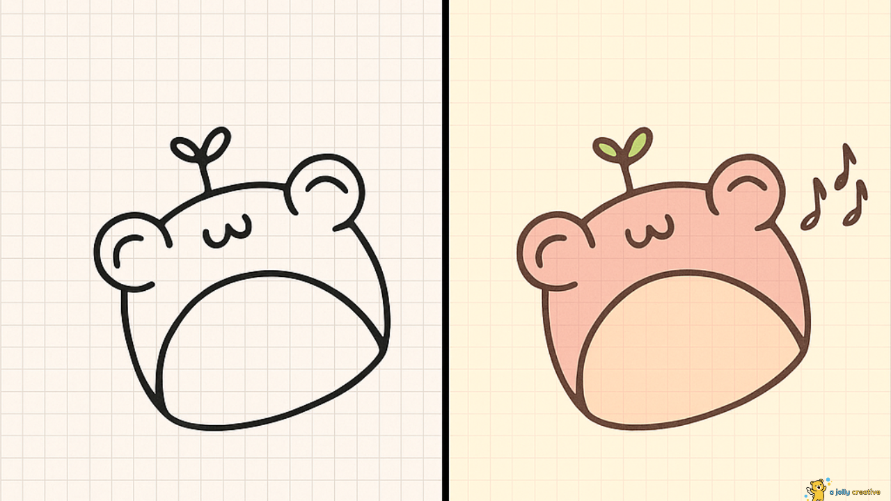 Jumping Frog Drawing-idea-3