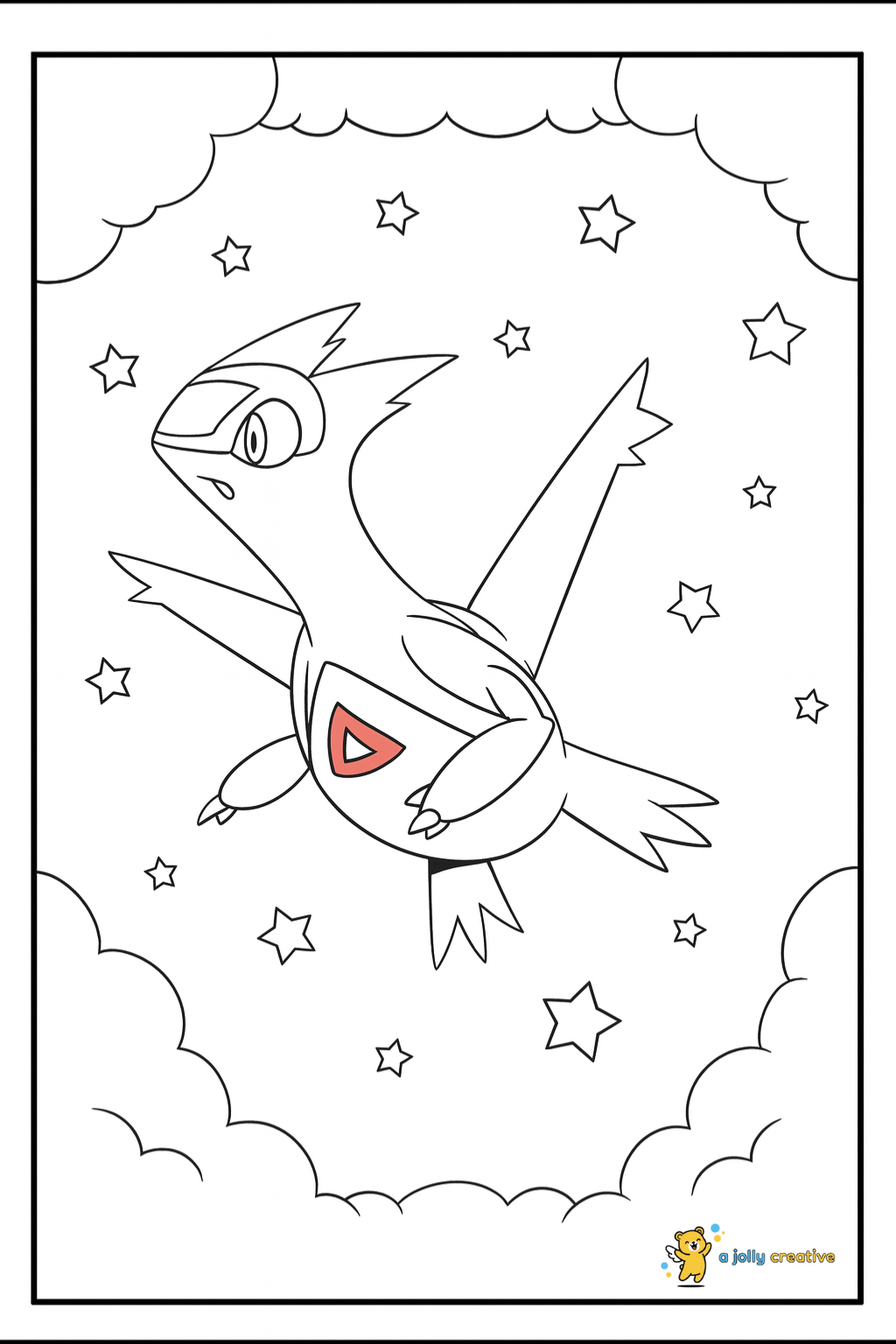 Latias Coloring Page