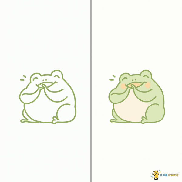 Laughing Frog Drawing idea