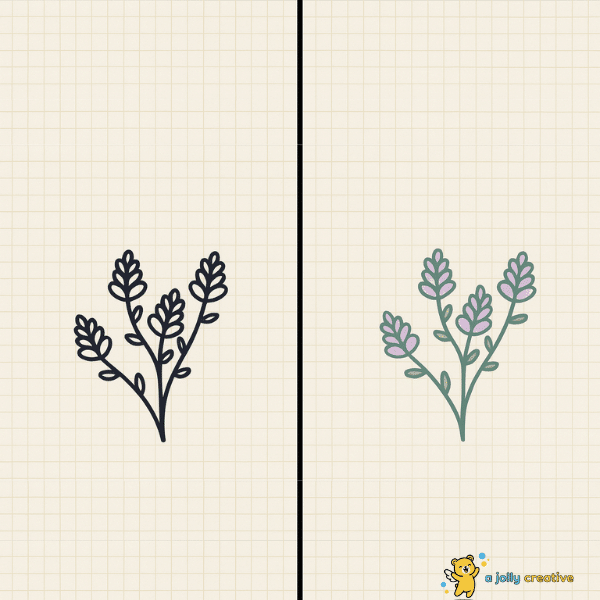 Lilac Branch Drawing idea