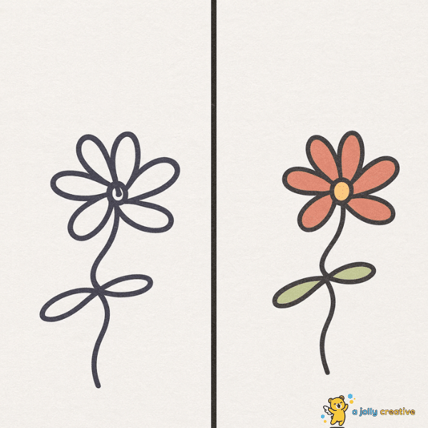 Loopy Flower Drawing