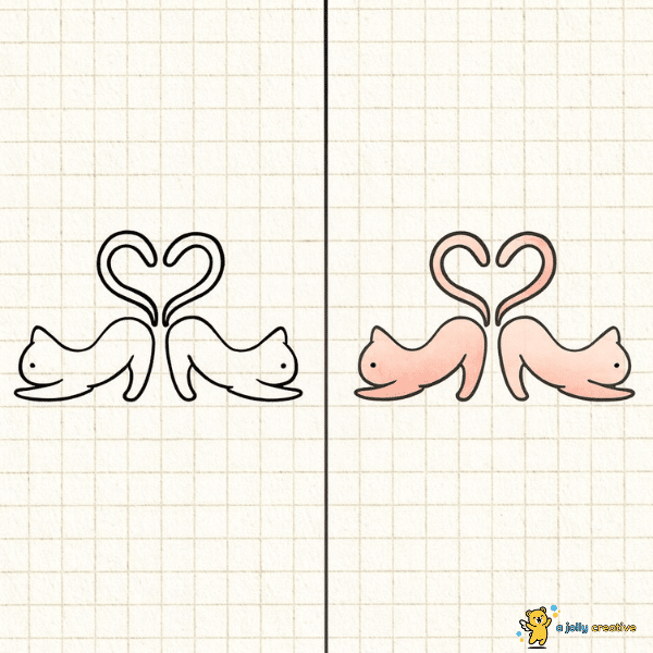 Love and Animals Drawing idea-4
