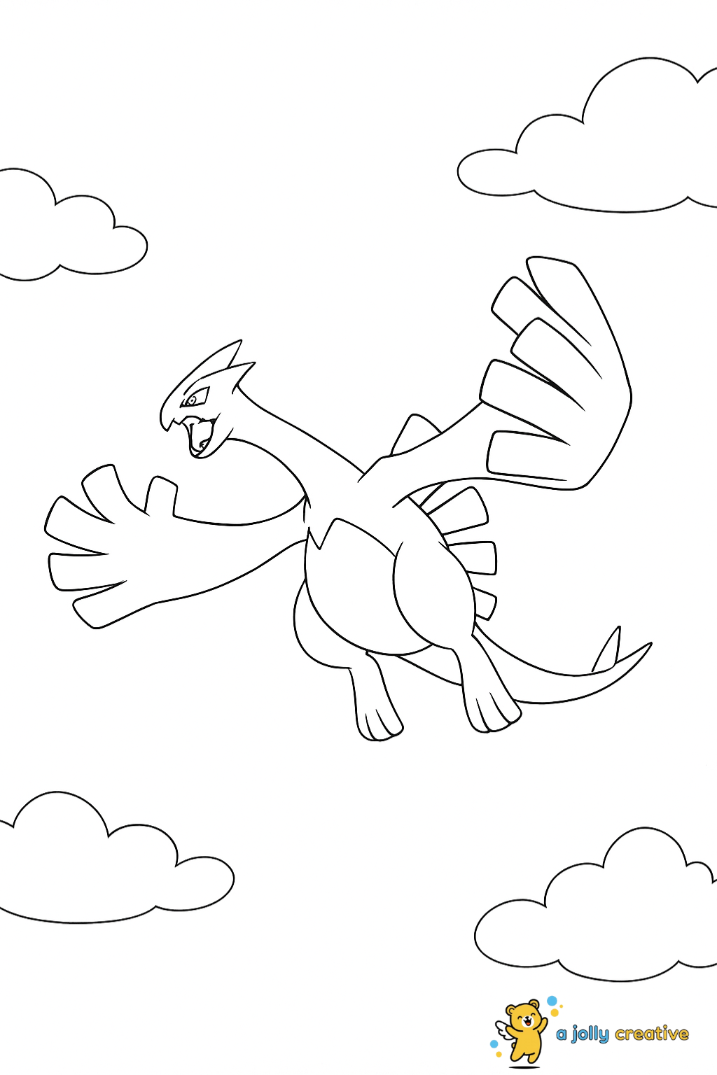 Lugia coloring pages 
