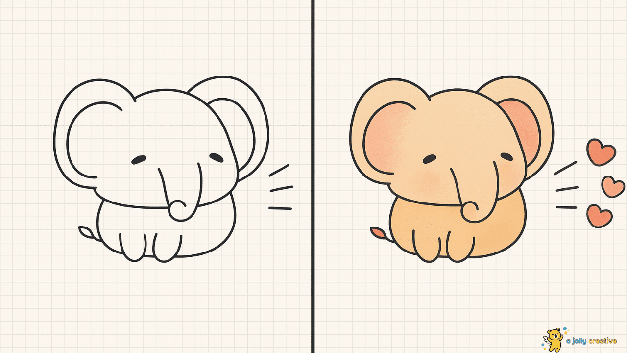 Majestic Elephant Drawing-idea-5