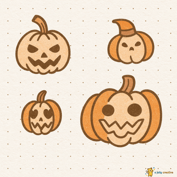 Medley of Pumpkins Drawing idea