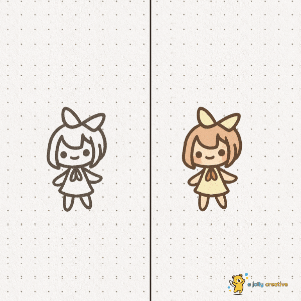 Mini Chibi Doll Drawing idea