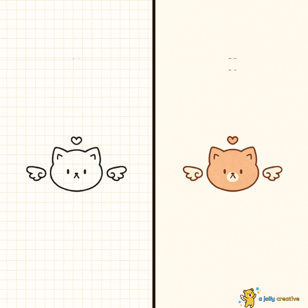 Minimalist Cat Drawing idea