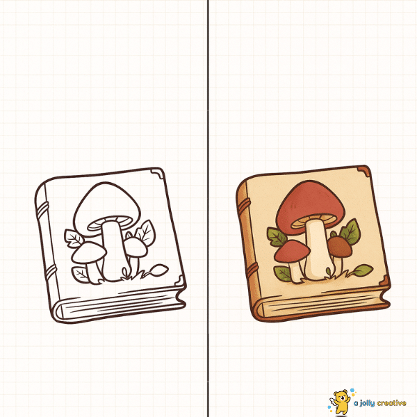 Mushroom Book Drawing idea