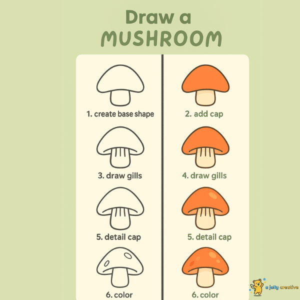 Mushroom Drawing Idea - A Little Perspective