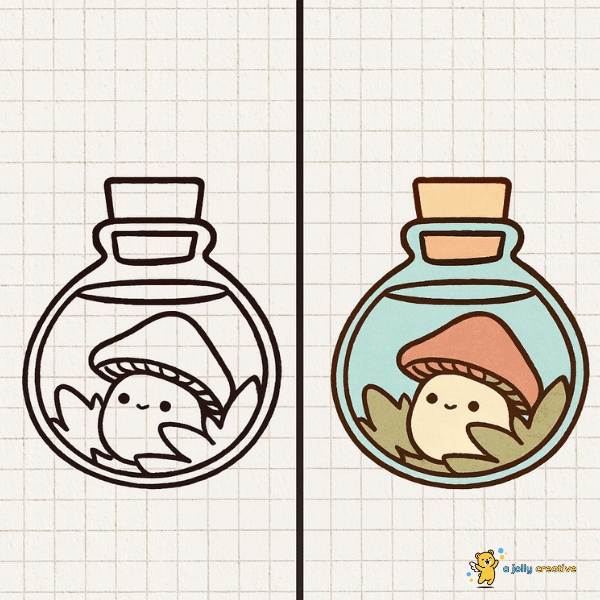 Mushroom Potion Drawing idea