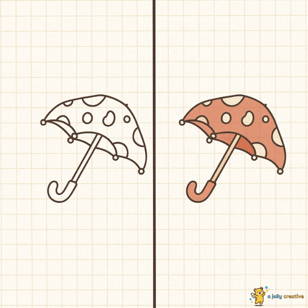 Mushroom Umbrella Drawing