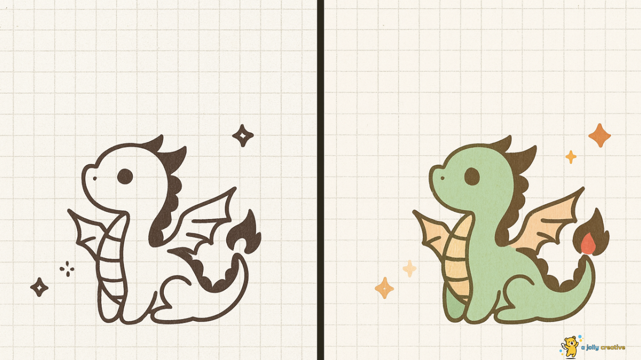 Mythical Dragon Drawing idea -1