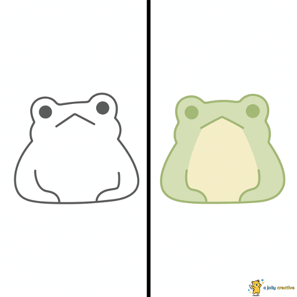 Not So Happy Frog Drawing