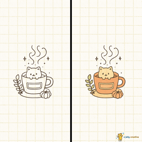 One Cozy Cat Drawing idea