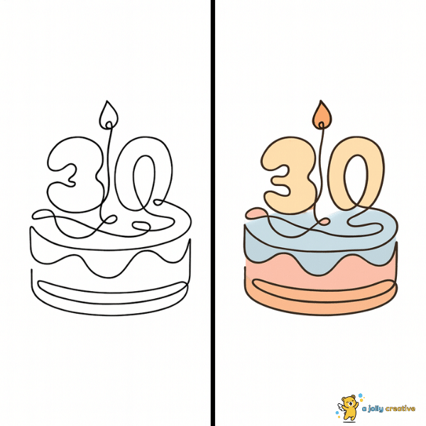 One Line Cake idea-2