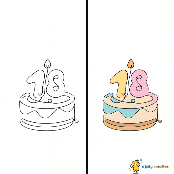 One Line Cake idea