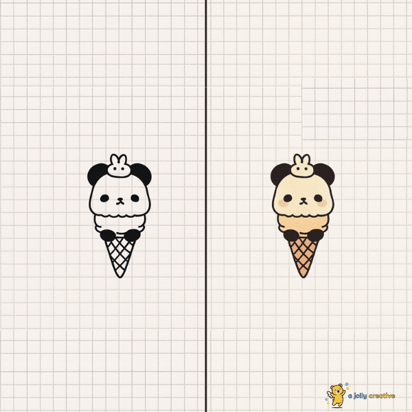 Panda Double Ice Cream idea