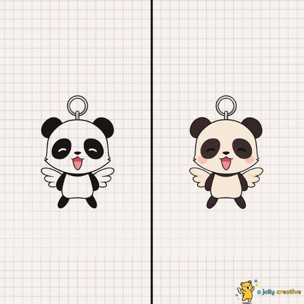 Panda Keyring drawing idea