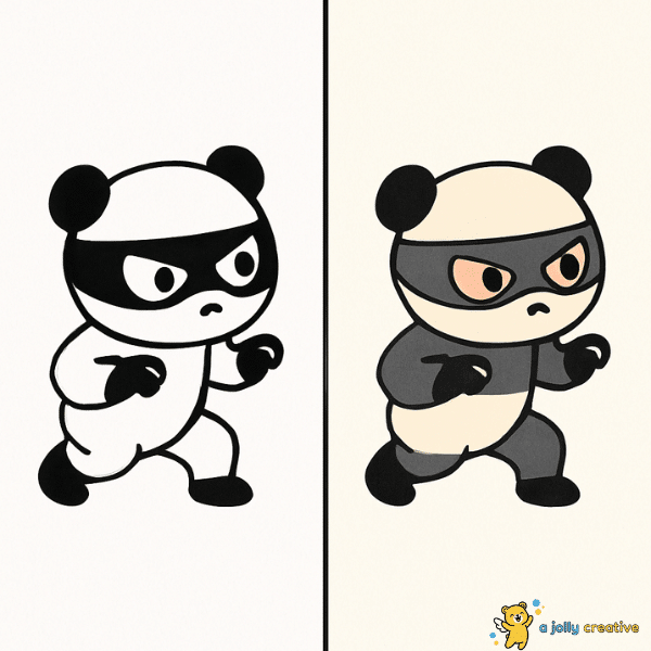 Panda Ninja Drawing idea