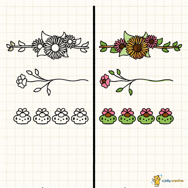 Plant Dividers Drawing idea 2