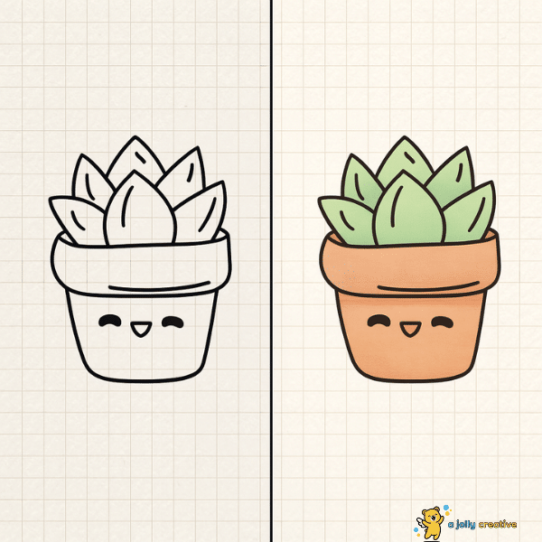 Plants in Pots Drawing idea 1