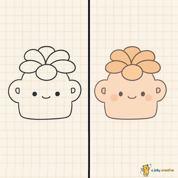 Plants in Pots Drawing -idea-3