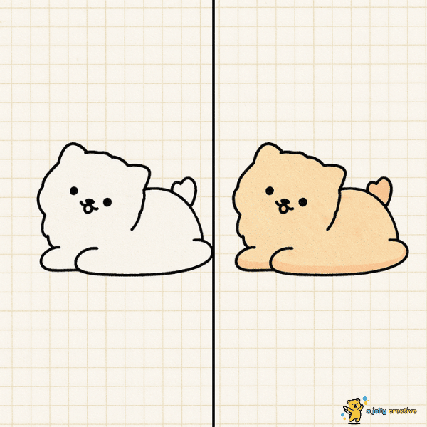 Pomeranian Drawing idea