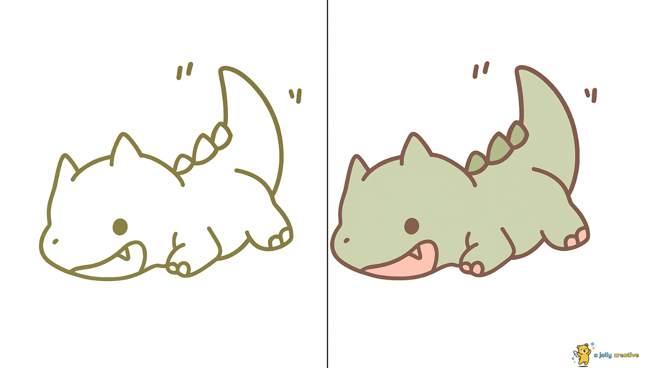 Prehistoric Dinosaur Drawing-idea-1