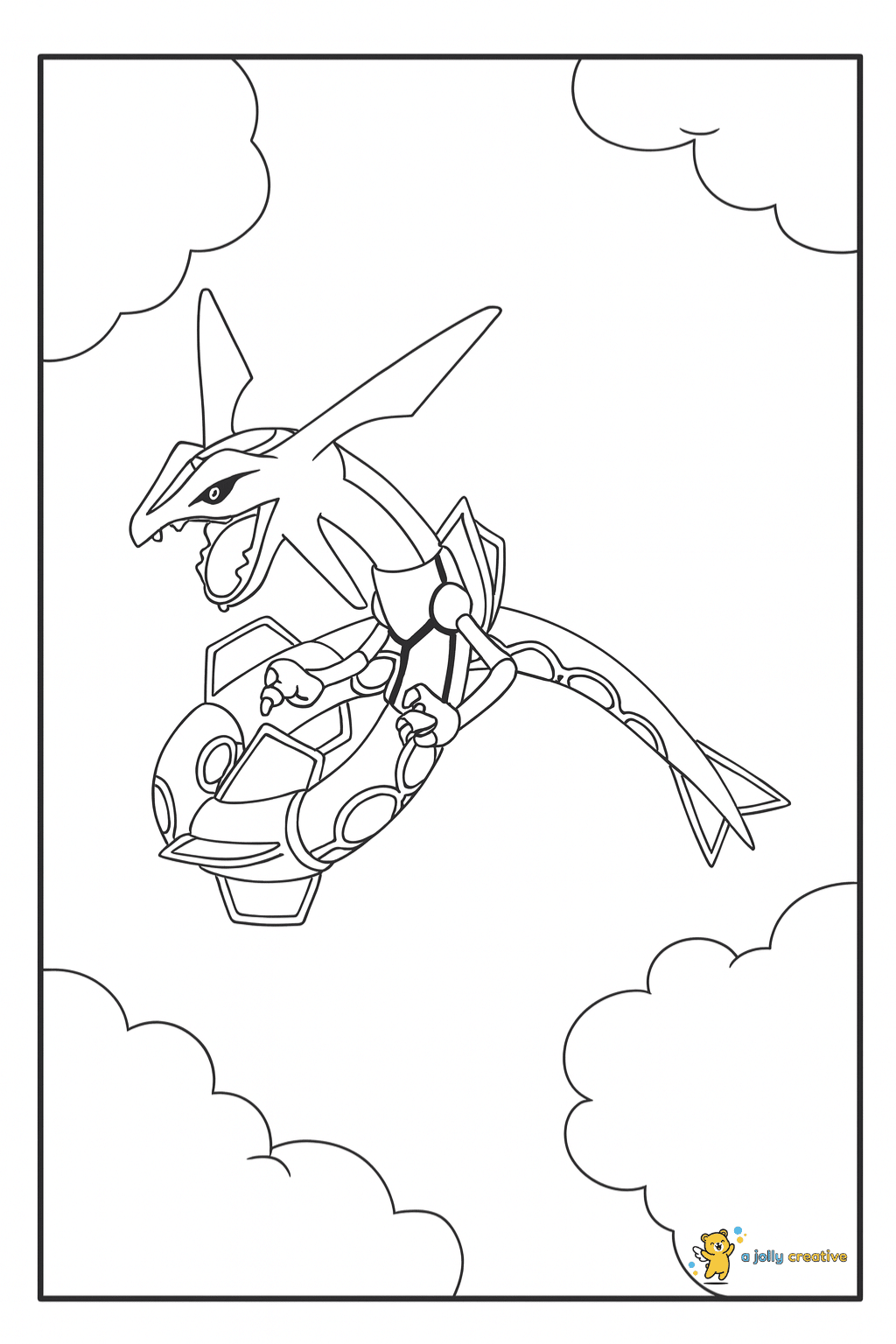 Rayquaza coloring pages