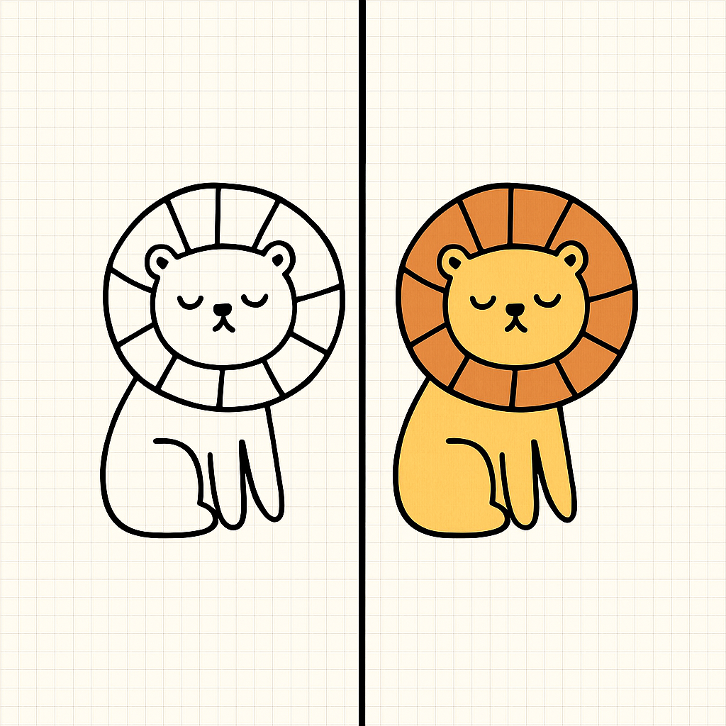 Roaring Lion Drawing-idea-1