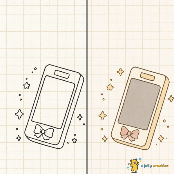 Sakura's Magical Phone Drawing