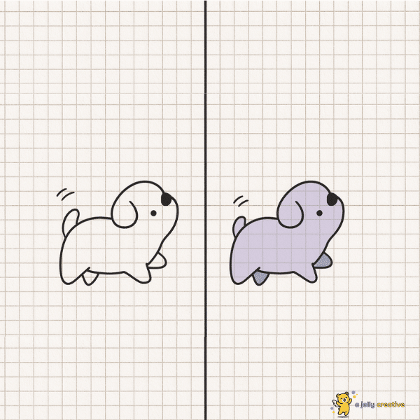 Simple Dogs Drawing-idea-3