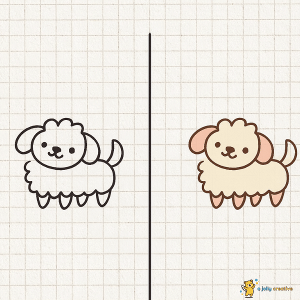Simple Dogs Drawing-idea-9