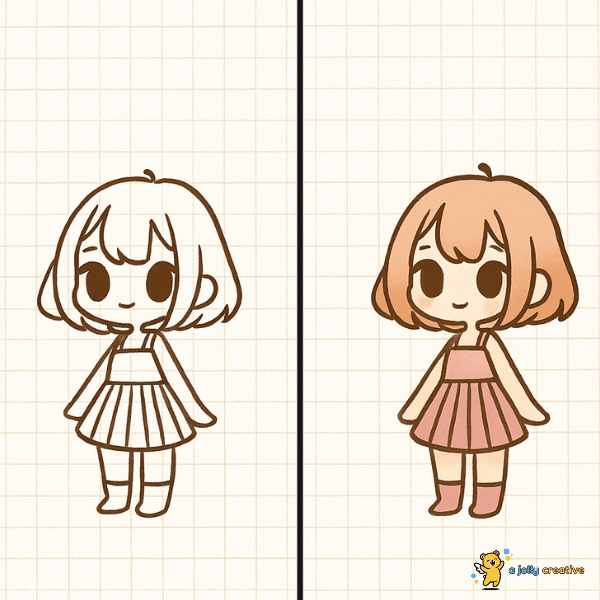 Simply Standing Drawing idea