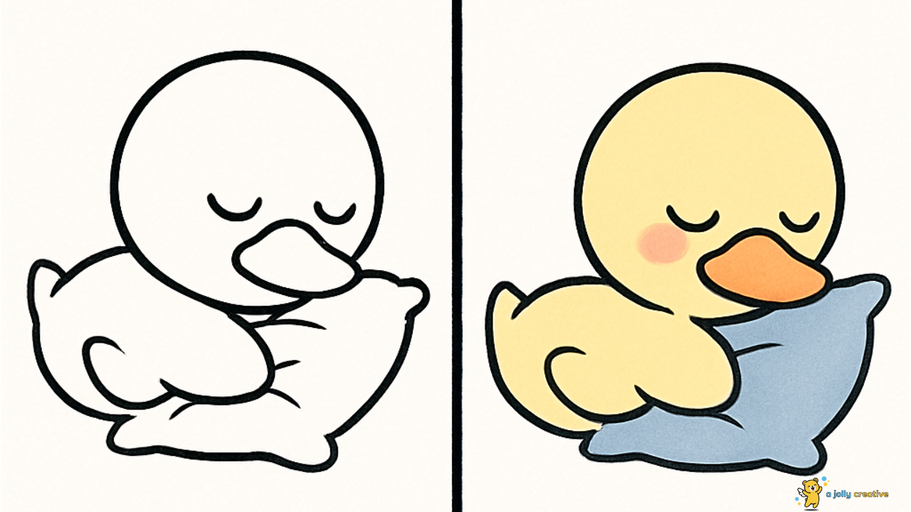 Sleepy Duck with Pillow idea