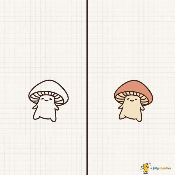 Small Mushroom Drawing idea