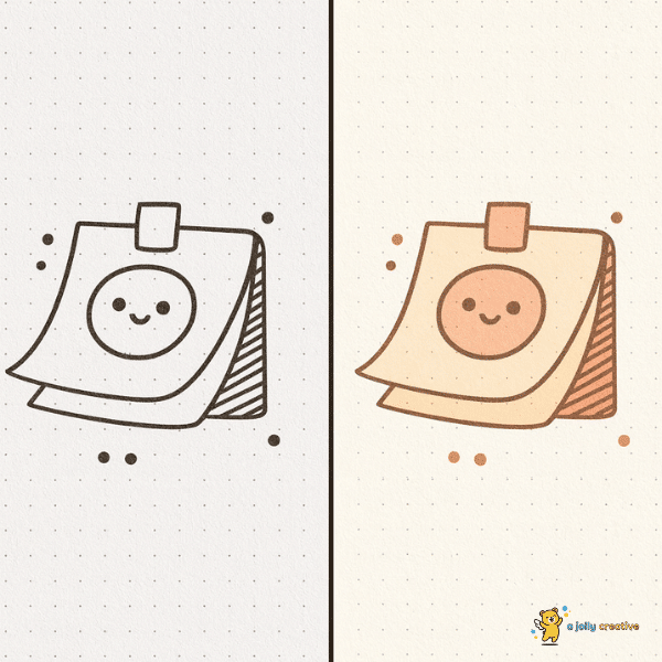 Smiley Notepad Drawing