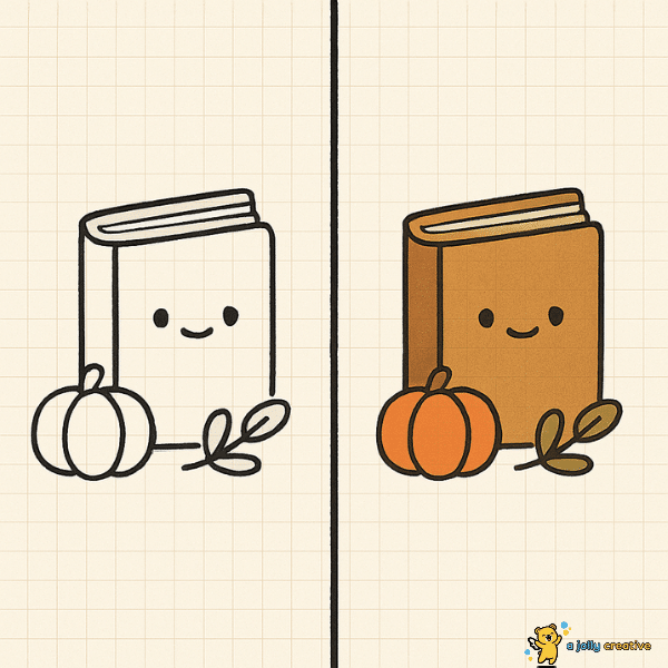 Smiling Book Drawing idea