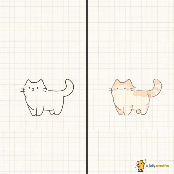Soft Cat Drawing