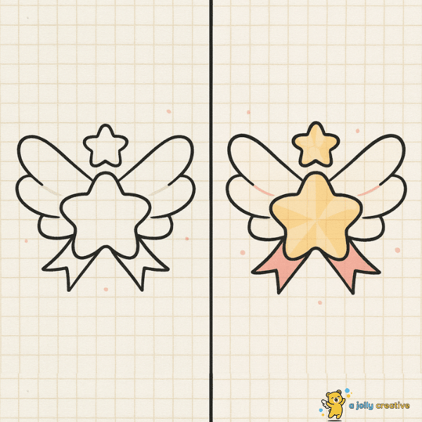 Star Bow Emblem Drawing idea